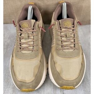 Hey Dude Sirocco Alta Colorblock Women's Tan Casual Slip On Sneakers Shoes Sz 8